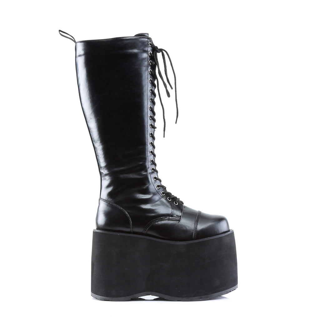 Goth Punk Cyber Lace Up Knee High Extreme Platform Heel Boots Shoes Pleaser Demonia MEGA/602