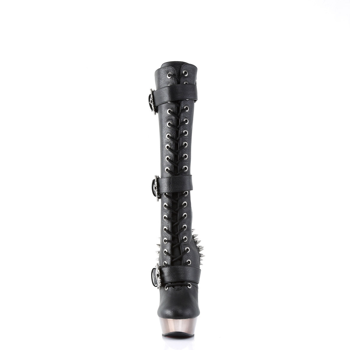 Punk Rock Spiked Heel Finger Bone Stiletto Knee High Boots Shoes Pleaser Demonia MUERTO/2028
