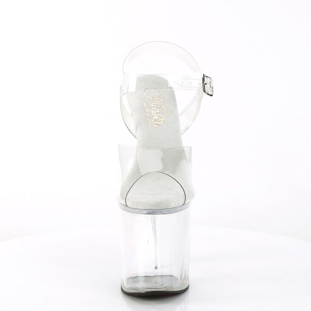 8" Heel, 4" Pf Ankle Strap Sandal Pleaser Pleaser NAUGHTY/808