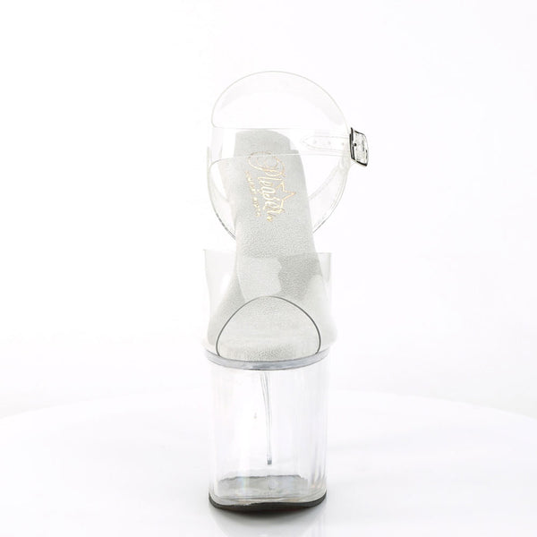 8" Heel, 4" Pf Ankle Strap Sandal Pleaser Pleaser NAUGHTY/808