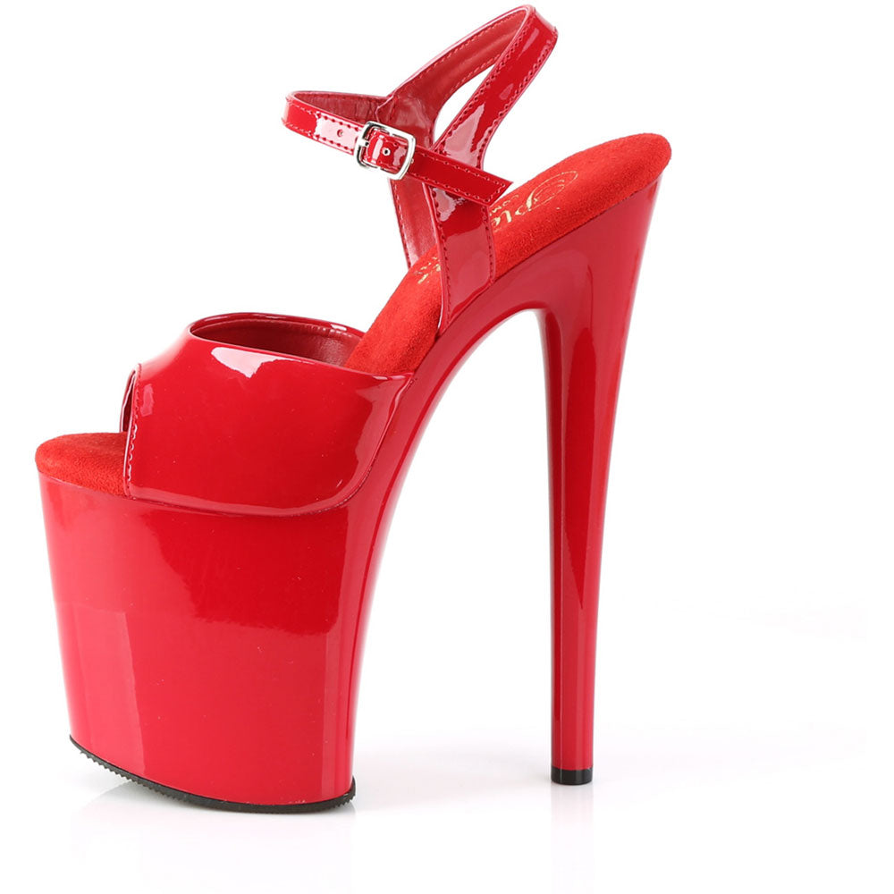 8" Heel, 4" Pf Ankle Strap Sandal Pleaser Pleaser NAUGHTY/809