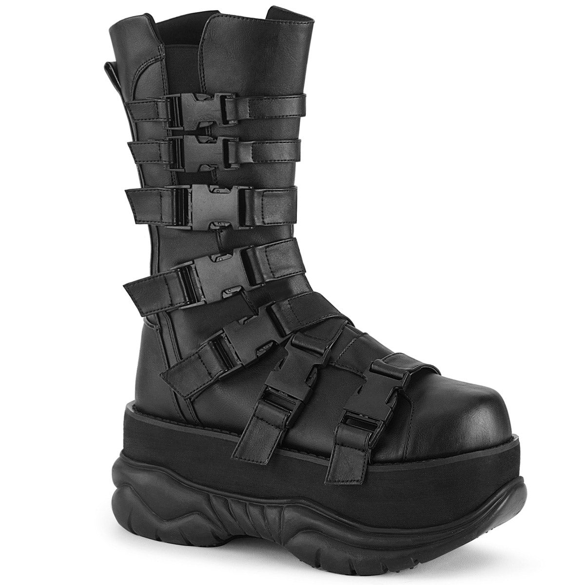 3" PF Mid Calf Boot, Side Zip Pleaser Demonia NEPTUNE/210 Main image