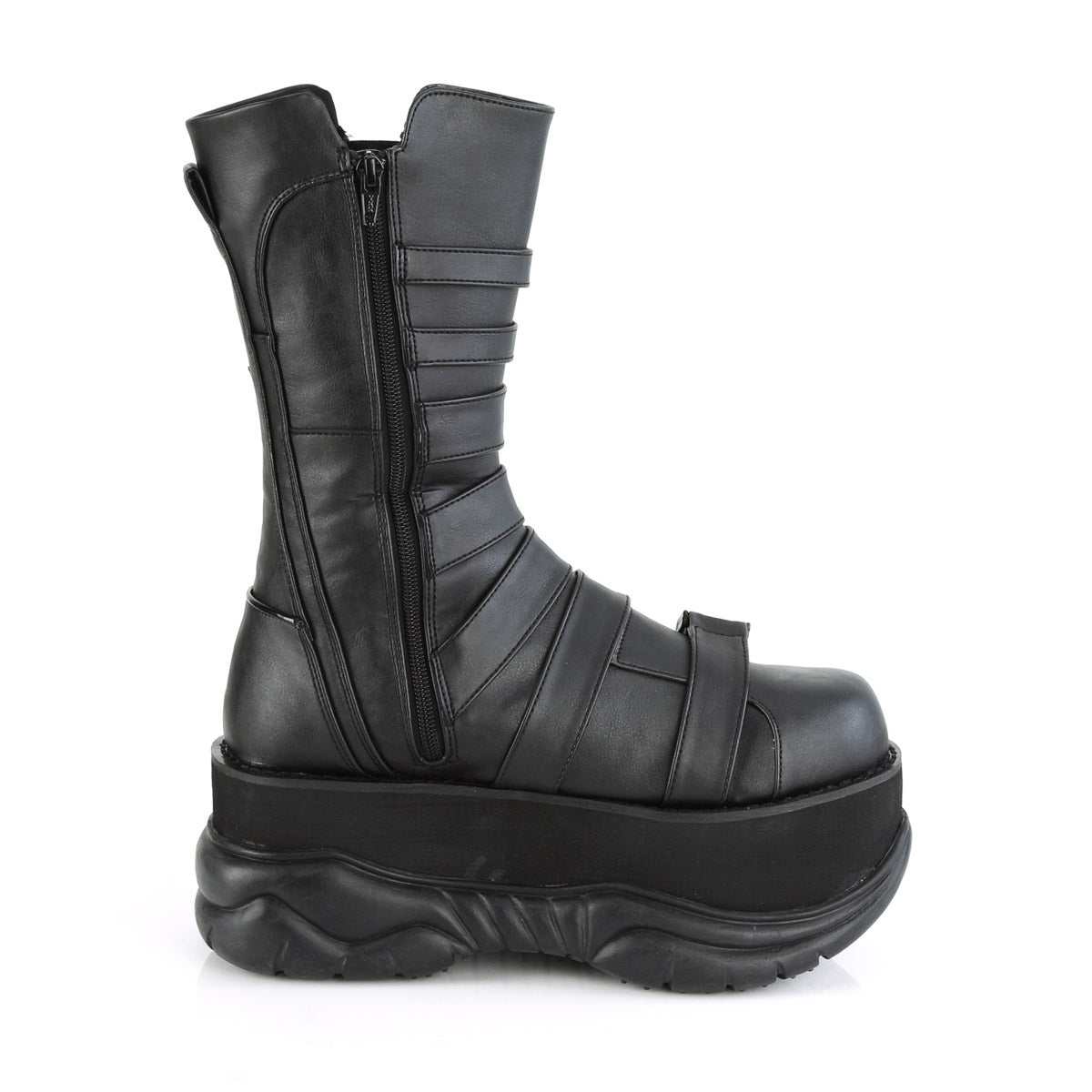 3" PF Mid Calf Boot, Side Zip Pleaser Demonia NEPTUNE/210