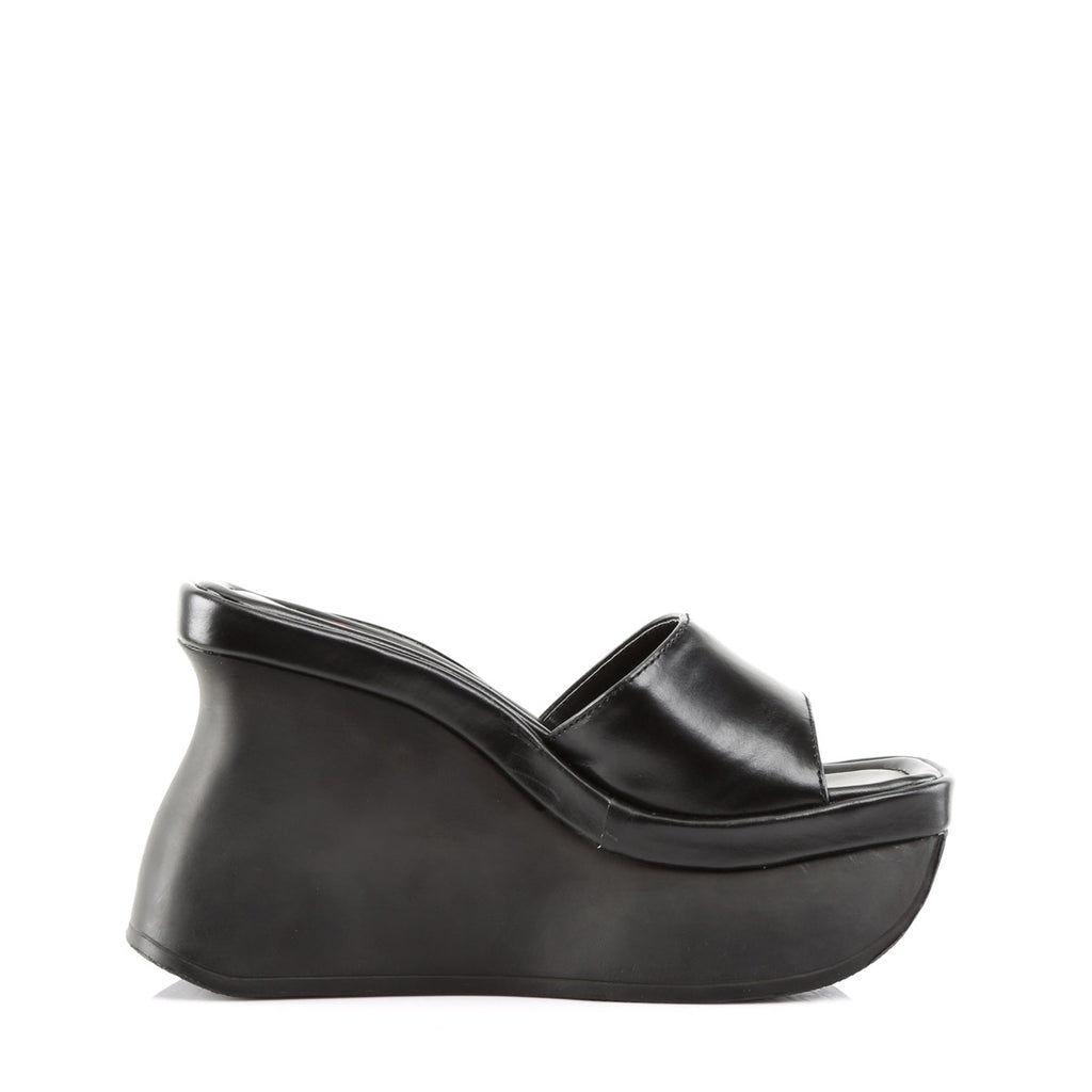 Sexy Goth Punk Extreme Platform Slide Mules Wedge High Heels Shoes Pleaser Demonia PACE/01