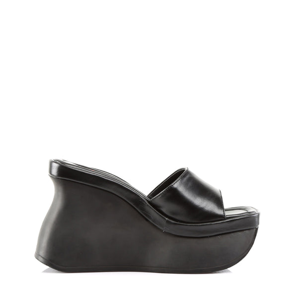 Sexy Goth Punk Extreme Platform Slide Mules Wedge High Heels Shoes Pleaser Demonia PACE/01