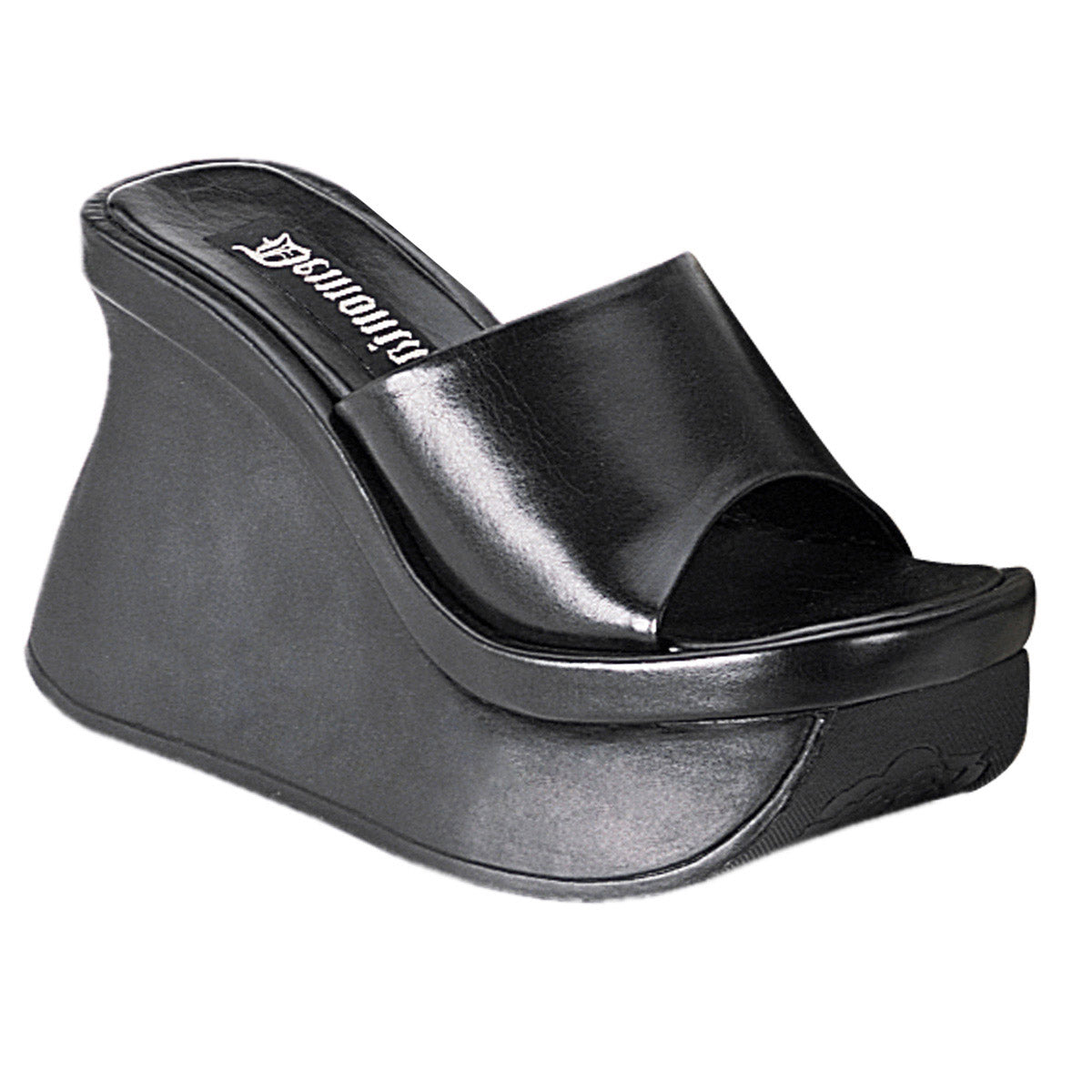 Sexy Goth Punk Extreme Platform Slide Mules Wedge High Heels Shoes Pleaser Demonia PACE/01 Main image