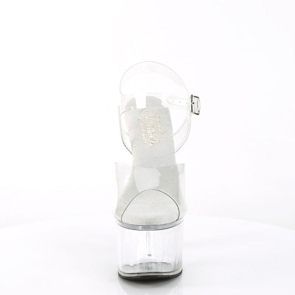 7" Heel, 2" Pf Ankle Strap Sandal Pleaser Pleaser PASSION/708