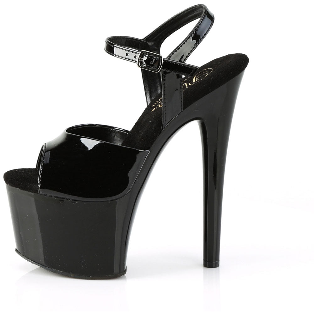 7" Heel, 2" Pf Ankle Strap Sandal Pleaser Pleaser PASSION/709