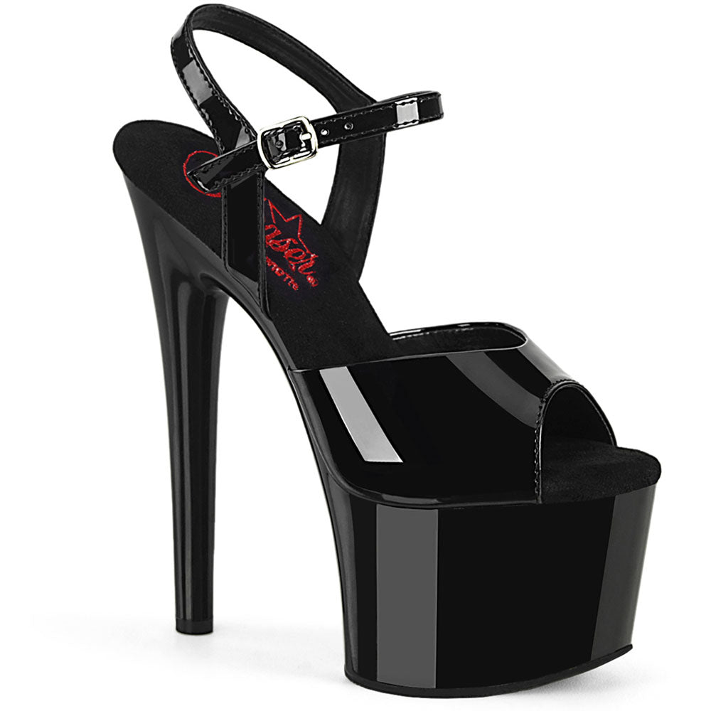 7" Heel, 2" Pf Ankle Strap Sandal Pleaser Pleaser PASSION/709