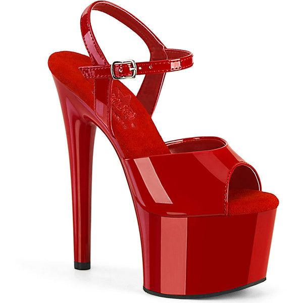 7" Heel, 2" Pf Ankle Strap Sandal Pleaser Pleaser PASSION/709