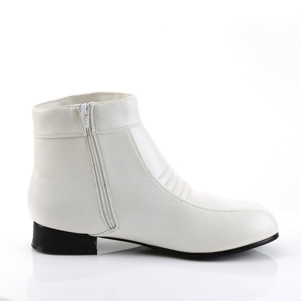 Comic Book Hero Low Heel Trooper Zip Side Pimp Boots Shoes Pleaser Funtasma PIMP/50