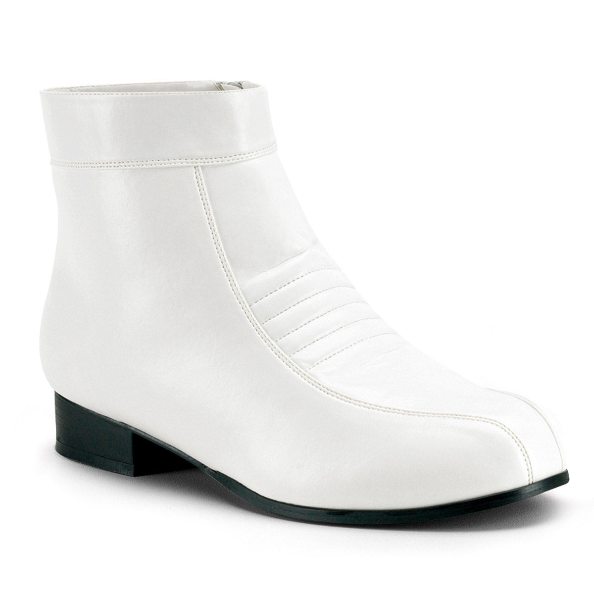 Comic Book Hero Low Heel Trooper Zip Side Pimp Boots Shoes Pleaser Funtasma PIMP/50 Main image