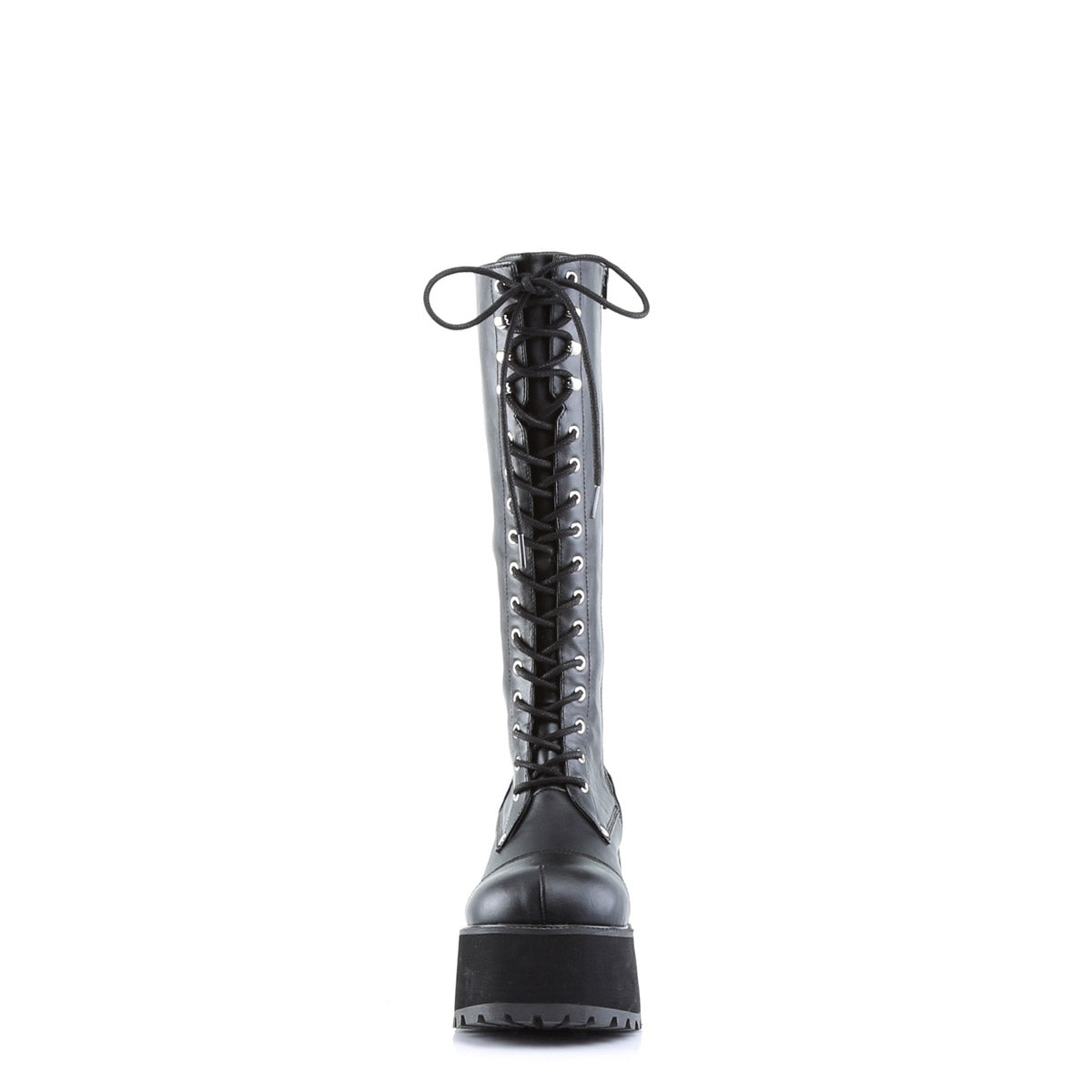 Demonia Mid Calf Full Lace Up Inner Zipper Side Platform Combat Boots Shoes RANGER/302 Secondary image