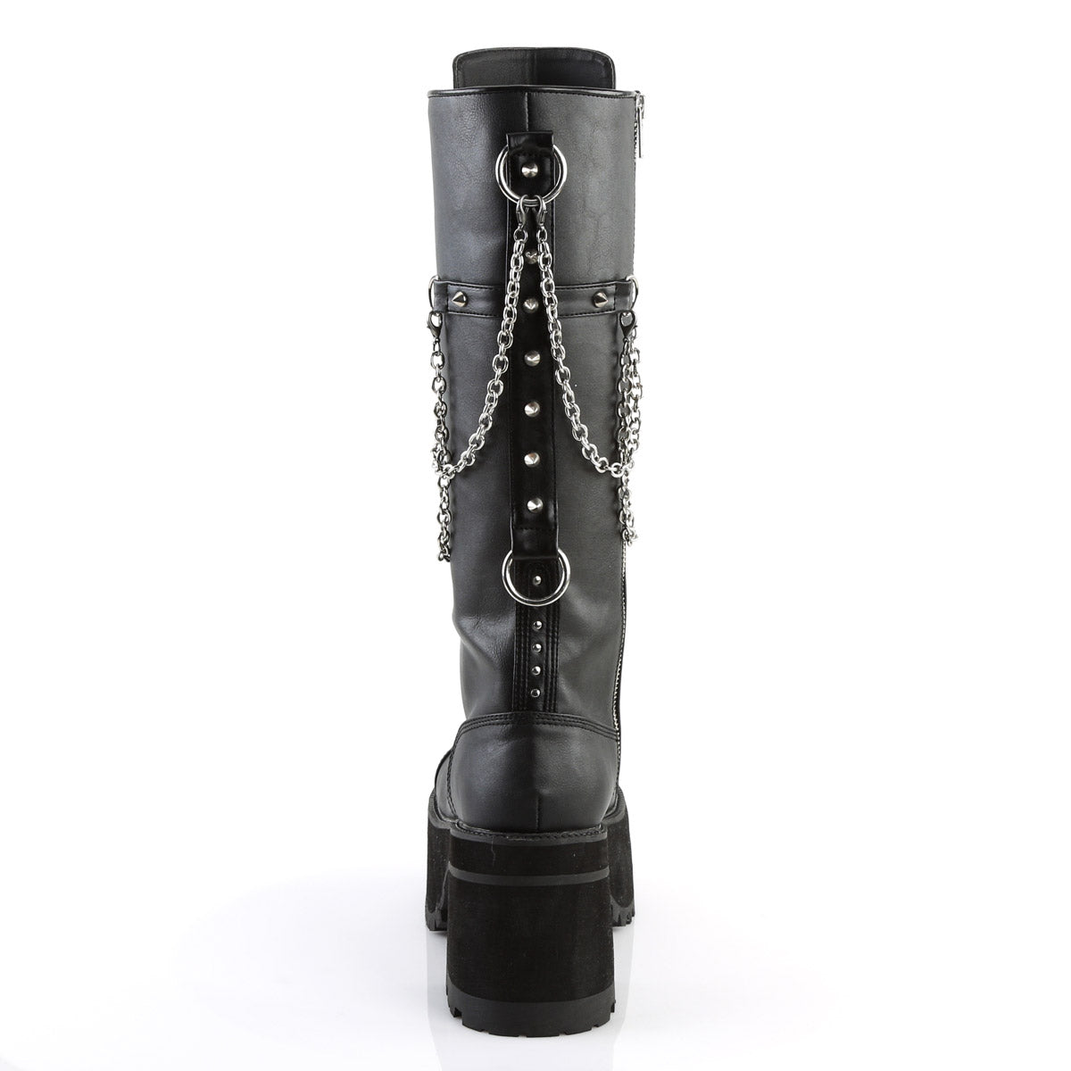 3 3/4" Heel, 2 1/4" PF Knee High Boot, Metal Side Zip Pleaser Demonia RANGER/303