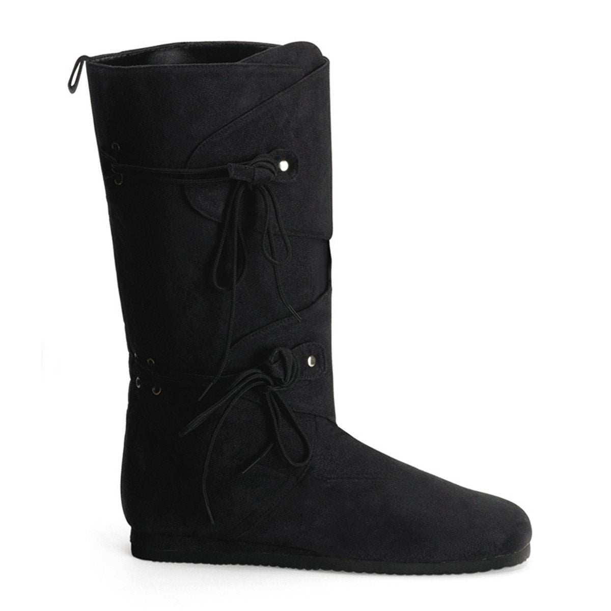 Microfiber Dual Strap No Zipper Renaissance Pull On Ankle Boots Shoes Pleaser Funtasma RENAISSANCE/100 Main image
