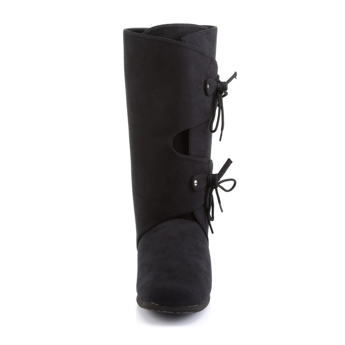 Pleaser Funtasma Microfiber Dual Strap No Zipper Renaissance Pull On Ankle Boots Shoes RENAISSANCE/100 Secondary image