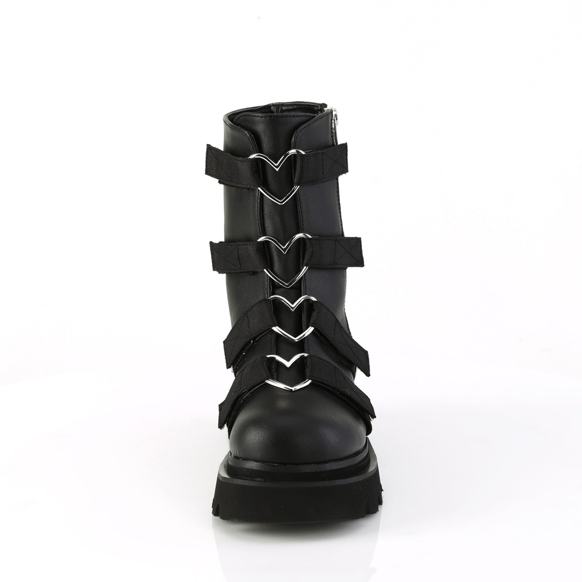 Demonia 2.5" Platform Strappy Ankle Boots with Side Zipper Secondary image