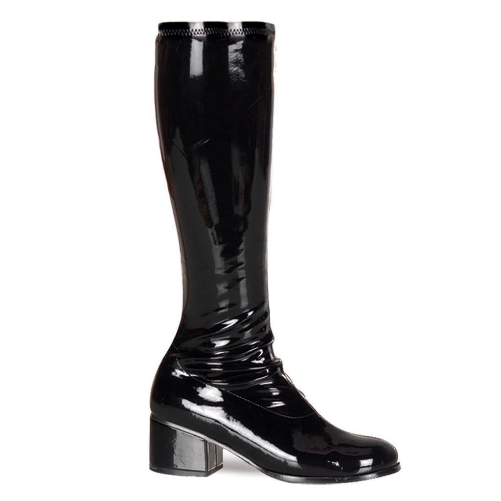 70S Disco Retro Side Zipper Block Heel Knee High Gogo Boots Shoes Pleaser Funtasma RETRO/300