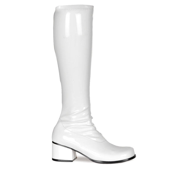 70S Disco Retro Side Zipper Block Heel Knee High Gogo Boots Shoes Pleaser Funtasma RETRO/300
