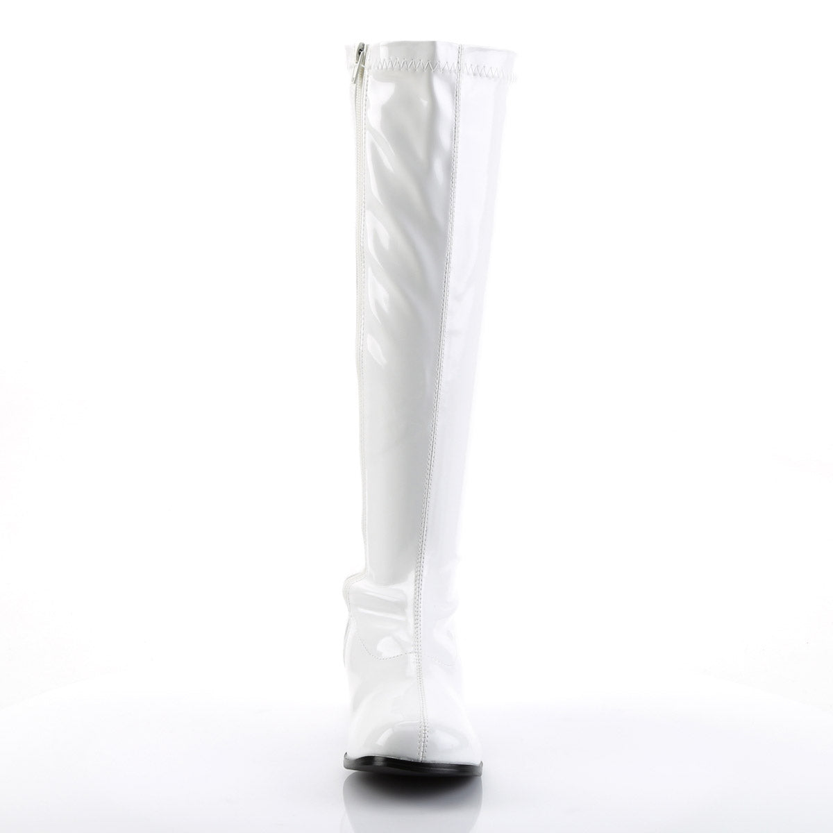 70S Disco Retro Side Zipper Block Heel Knee High Gogo Boots Shoes Pleaser Funtasma RETRO/300