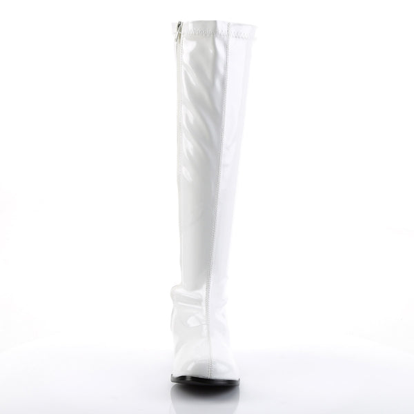 70S Disco Retro Side Zipper Block Heel Knee High Gogo Boots Shoes Pleaser Funtasma RETRO/300