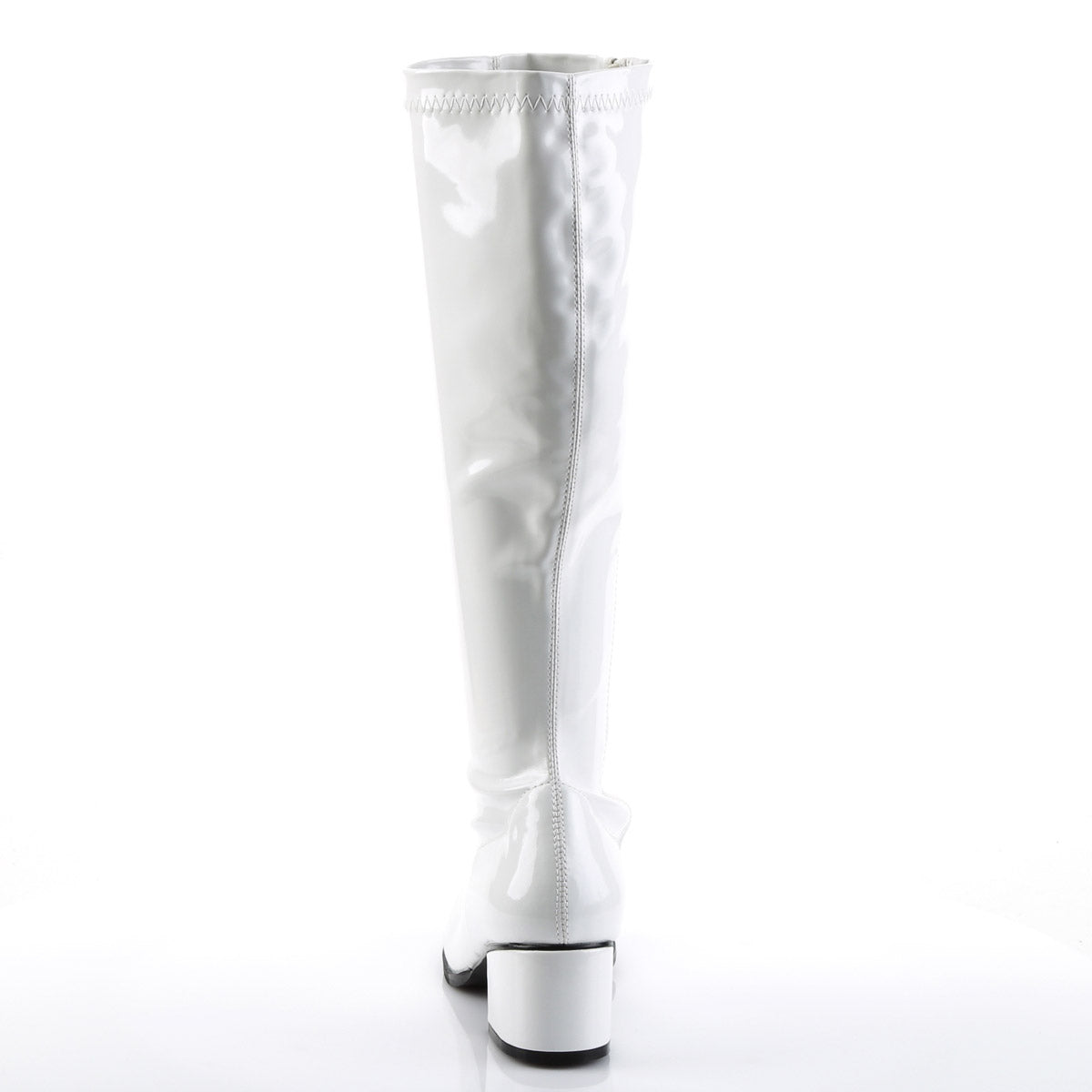 70S Disco Retro Side Zipper Block Heel Knee High Gogo Boots Shoes Pleaser Funtasma RETRO/300