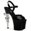 Sexy Stripper Platform Peep Toe Sandal Revolver Gun High Heels Shoes Pleaser  REVOLVER/709