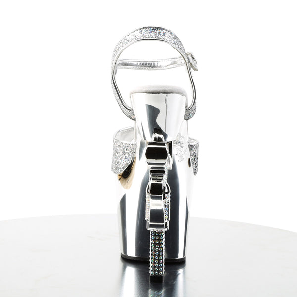 Sexy Platforms Glitter Strap Sandals Revolver Gun High Heels Shoes Pleaser Pleaser REVOLVER/709G