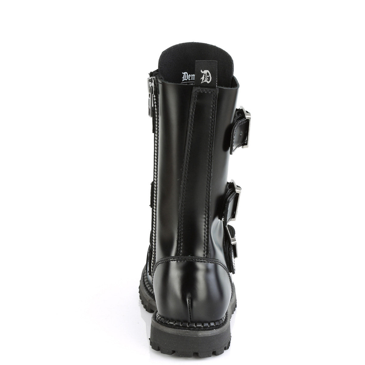 Mid Calf Buckle Strap Lace Up Rugged Goth Punk Combat Boots Shoes Pleaser Demonia RIOT/12