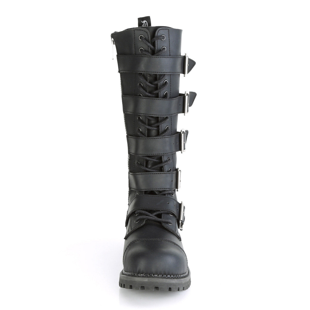 Demonia 18 Eyelet Unisex Steel Toe Knee Boot, Rubber Sole RIOT/18BK Secondary image