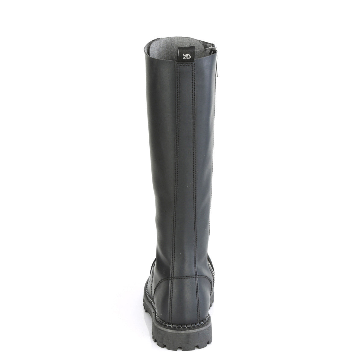 20 Eyelet Unisex Steel Toe Knee Boot, Rubber Sole Pleaser Demonia RIOT/20