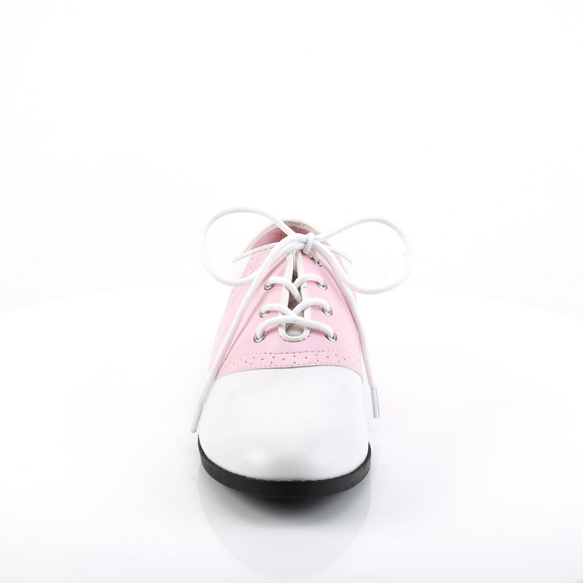 Pleaser Funtasma Grease Retro Two Tone Hidden Platform Spectator Saddle Flats Shoes SADDLE/50 Secondary image