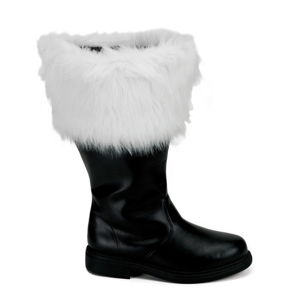 Merry Christmas Mid Calf Fur Trim Wide Cuff Santa Heels Shoes Pleaser Funtasma SANTA/106WC Main image