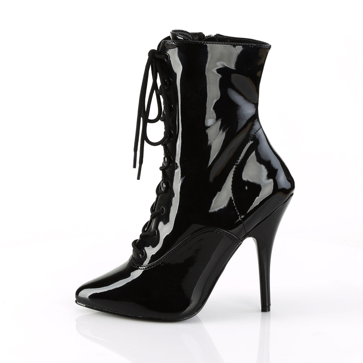 Sexy Pointy Toe Lace Up Ankle Bootie Stiletto High Heel Boots Shoes Pleaser Pleaser SEDUCE/1020