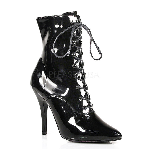 Sexy Pointy Toe Lace Up Ankle Bootie Stiletto High Heel Boots Shoes Pleaser Pleaser SEDUCE/1020