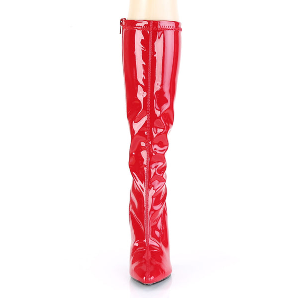 Sexy Knee High Plain Stretch Zip Side Stiletto Heel Boots Shoes Pleaser Pleaser SEDUCE/2000