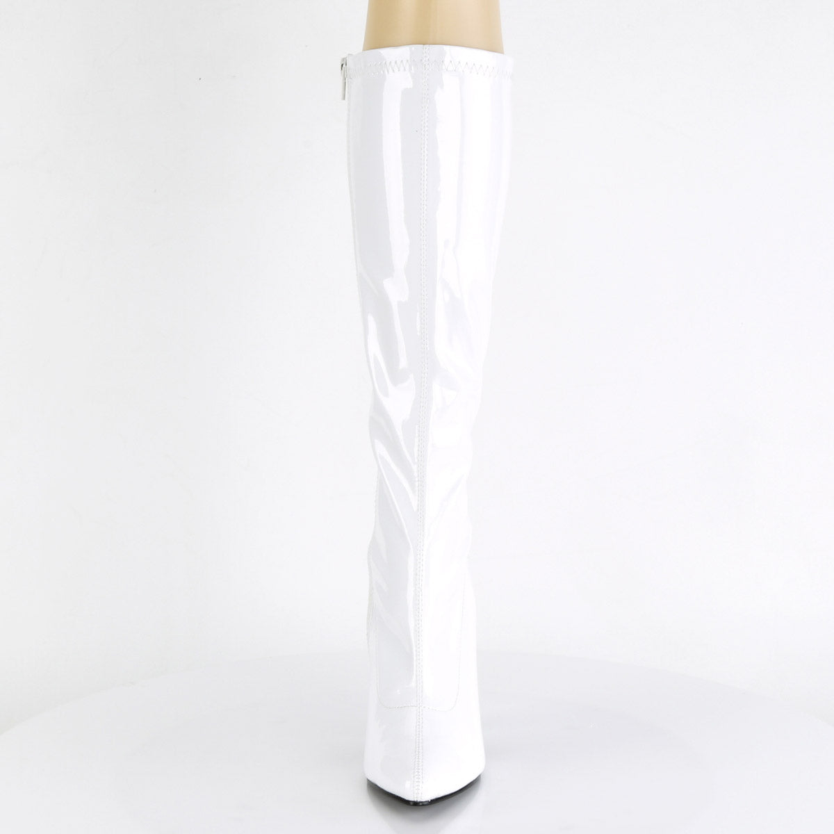 Sexy Knee High Plain Stretch Zip Side Stiletto Heel Boots Shoes Pleaser Pleaser SEDUCE/2000
