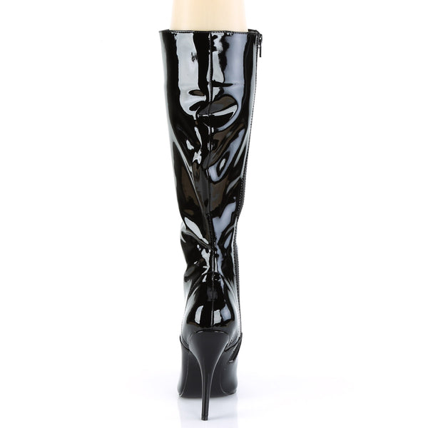 Dominatrix Lace Up Knee High Side Zipper Stiletto Heel Boots Shoes Pleaser Pleaser SEDUCE/2020