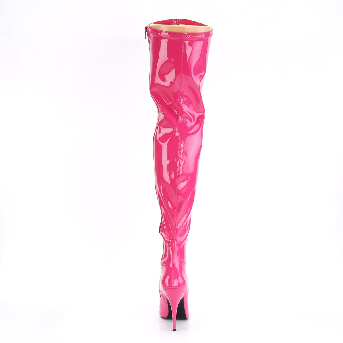 5" Heel Stretch Thigh High Boot, Side Zip Pleaser Pleaser SEDUCE/3000