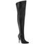 5" Heel Stretch Wide Calf Thigh Boot, Side Zip Pleaser Pleaser Pink Label SEDUCE/3000WC