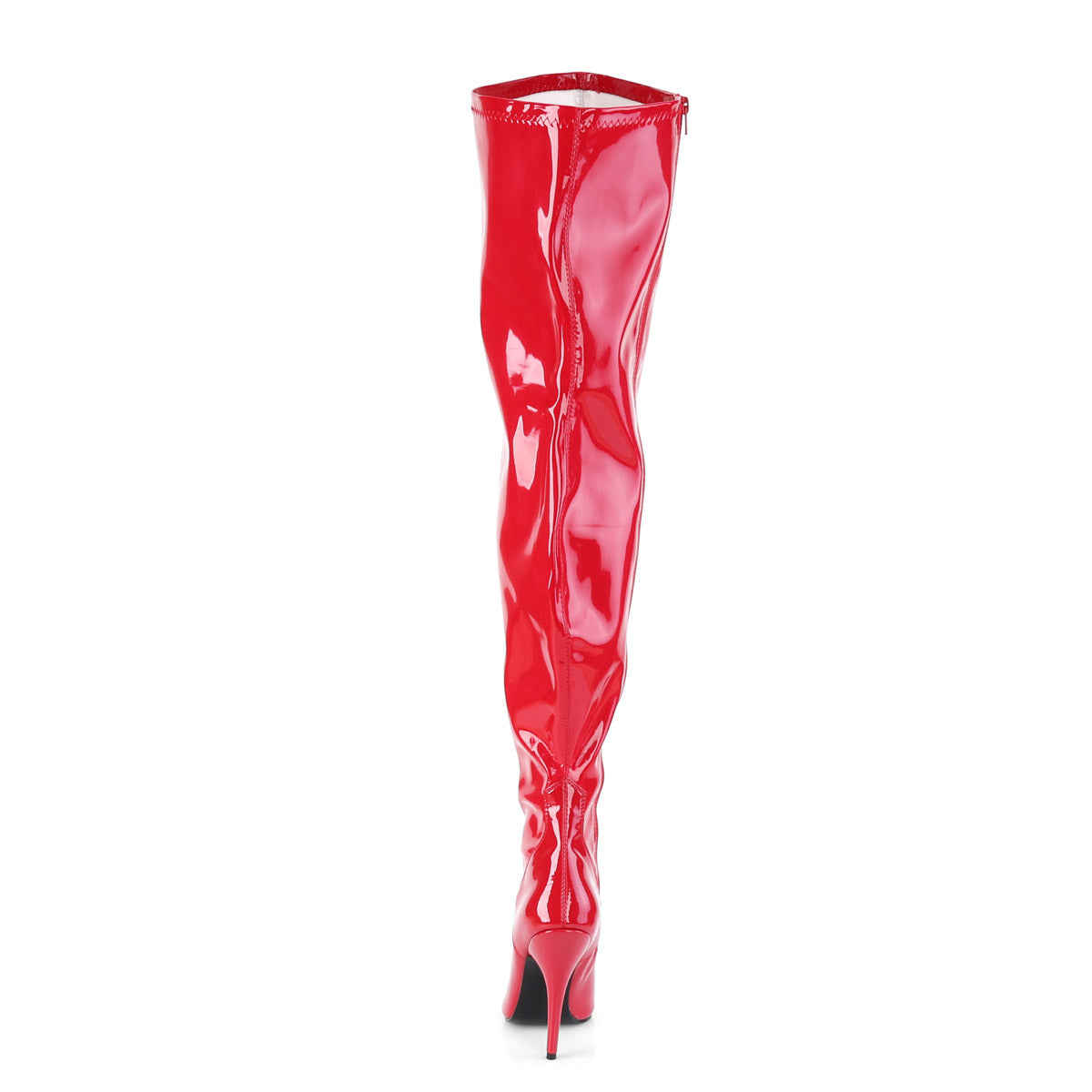 5" Heel Stretch Wide Calf Thigh Boot, Side Zip Pleaser Pleaser Pink Label SEDUCE/3000WC