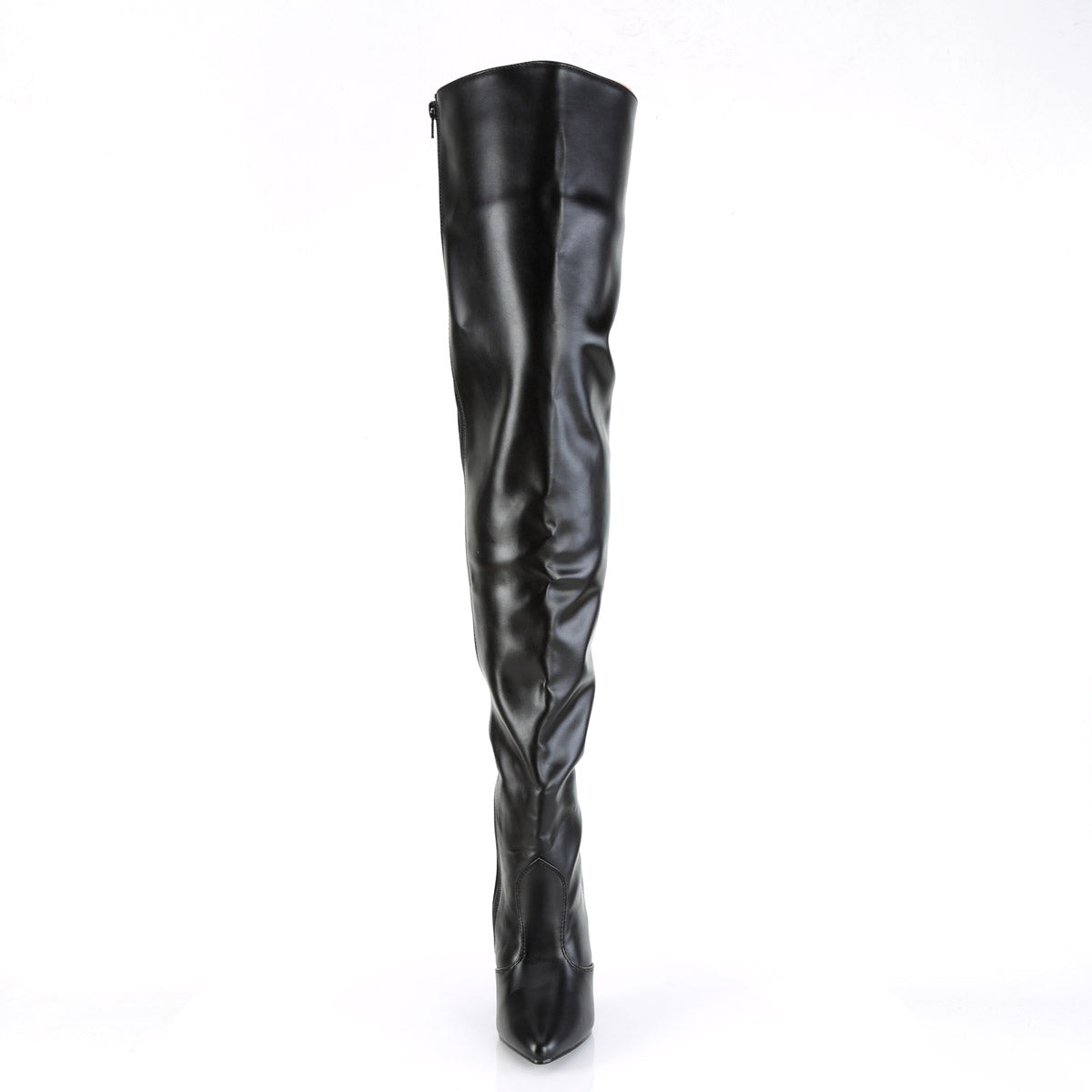 Pleaser Classic Plain Stretch Zipper Thigh High Stiletto Heel Boots Shoes SEDUCE/3010 Secondary image