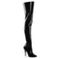 Classic Plain Stretch Zipper Thigh High Stiletto Heel Boots Shoes Pleaser Pleaser SEDUCE/3010