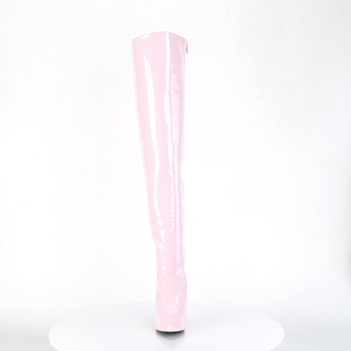 Pleaser 5" Heel Classic Plain Thigh Boot, Side Zip SED3010/BP Secondary image