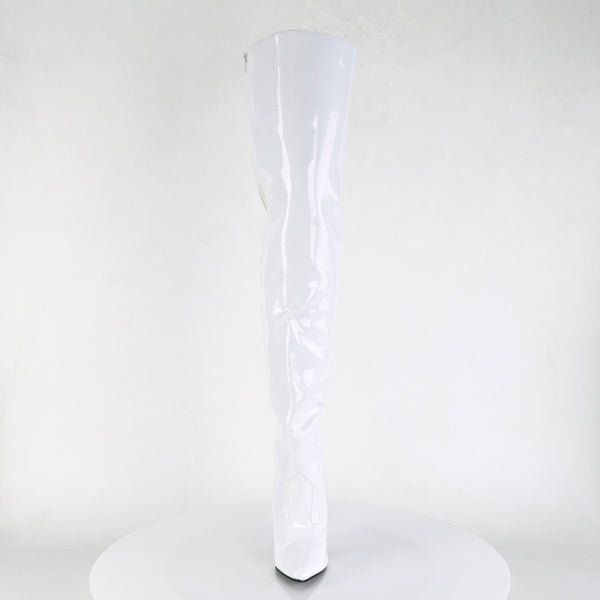 Classic Plain Stretch Zipper Thigh High Stiletto Heel Boots Shoes Pleaser Pleaser SEDUCE/3010