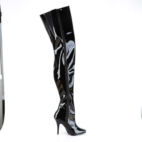 Dominatrix Wide Crotch Sexy Side Zipper Stiletto Heel Boots Shoes Pleaser  SEDUCE/4010