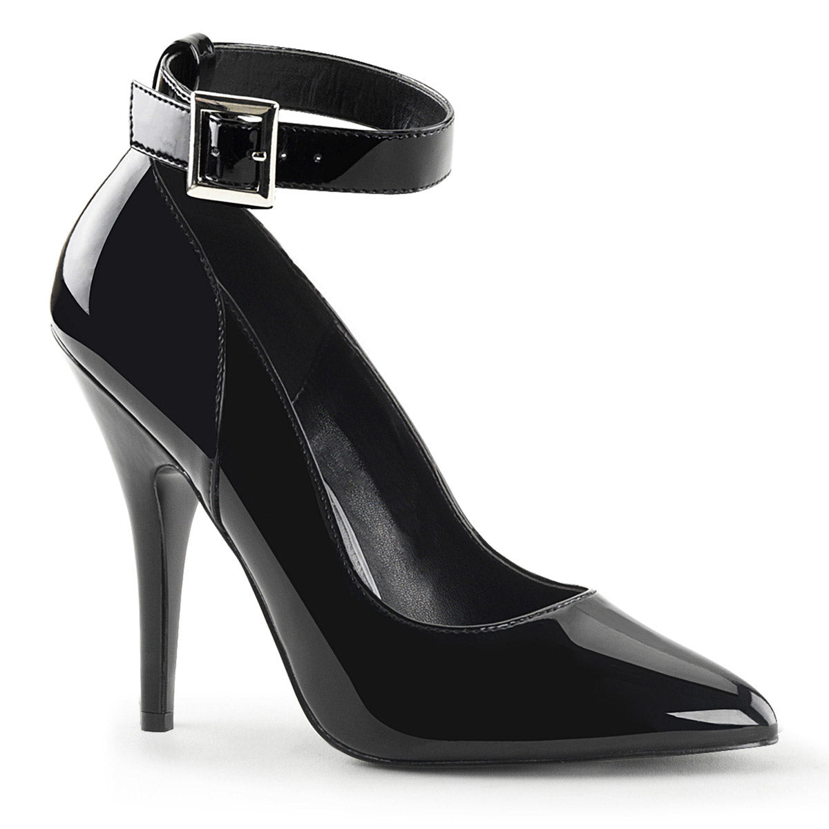 Pleaser Pointed Toe Ankle Strap Night Club Pumps Stiletto High Heels Shoes SEDUCE/431 Secondary image