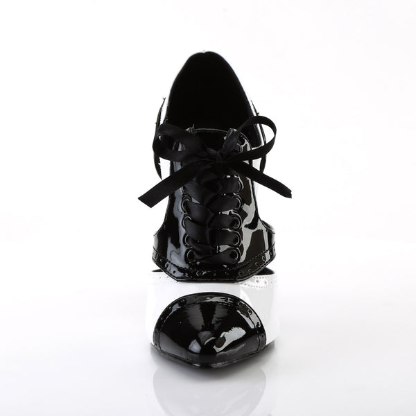 Spectator Pumps Lace Cut Out Stiletto Ankle Bootie High Heels Shoes Pleaser Pleaser SEDUCE/458