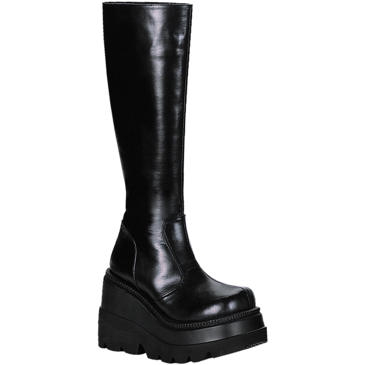 4 1/2" Pf Goth Punk Lolita Knee Bt Pleaser Demonia SHAKER/100 Main image