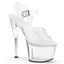 7" Heel, 2 3/4"pf All Vegan Ankle Strap Sanda Pleaser Pleaser SKY/308VL
